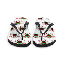 Load image into Gallery viewer, 4 Flip-Flops Spider design by Calico Jacks