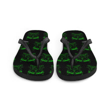 Load image into Gallery viewer, 4 Flip-Flops Multi Skull Green design by Calico Jacks