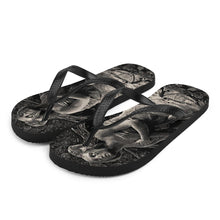 Load image into Gallery viewer, 2 Flip-Flops Feathers design by Calico Jacks
