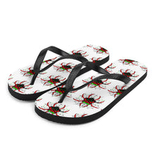 Load image into Gallery viewer, 2 Flip-Flops Spider design by Calico Jacks