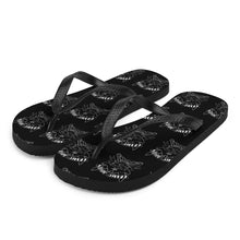 Load image into Gallery viewer, 2 Flip-Flops Skull Multi White design by Calico Jacks