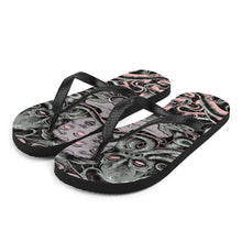 Load image into Gallery viewer, 2 Flip-Flops Cthulhu design by Calico Jacks
