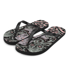 Load image into Gallery viewer, 2 Flip-Flops Cthulhu design by Calico Jacks