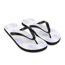 Load image into Gallery viewer, 7 Flip-Flops Multi Anchor Blue design by Calico Jacks