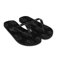 Load image into Gallery viewer, 7 Flip-Flops Multi Anchor Black design by Calico Jacks