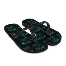 Load image into Gallery viewer, 7 Flip-Flops Skull Multi Blue design by Calico Jacks