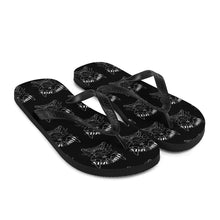 Load image into Gallery viewer, 7 Flip-Flops Skull Multi White design by Calico Jacks