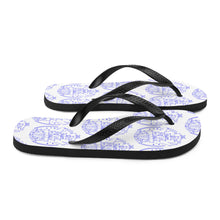 Load image into Gallery viewer, 6 Flip-Flops Multi Ship Blue design by Calico Jacks