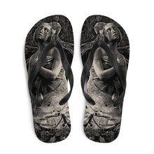 Load image into Gallery viewer, 1 Flip-Flops Feathers design by Calico Jacks