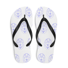 Load image into Gallery viewer, 1 Flip-Flops Multi Anchor Blue design by Calico Jacks
