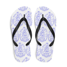 Load image into Gallery viewer, 1 Flip-Flops Multi Ship Blue design by Calico Jacks