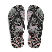 Load image into Gallery viewer, 1 Flip-Flops Cthulhu design by Calico Jacks