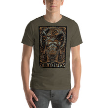 Cargar imagen en el visor de la galería, dark grey 100% Cotton T-Shirt Minotaur design by Calico Jacks