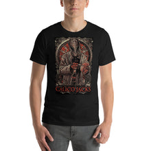 Load image into Gallery viewer, black 100% Cotton T-Shirt Cerebrum Horror themed design by Calico Jacks
