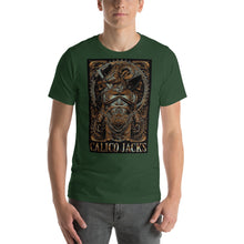 Cargar imagen en el visor de la galería, green 100% Cotton T-Shirt Minotaur design by Calico Jacks
