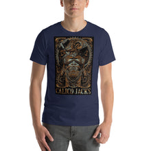 Cargar imagen en el visor de la galería, blue 100% Cotton T-Shirt Minotaur design by Calico Jacks