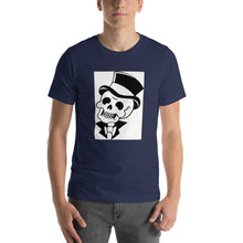 Cargar imagen en el visor de la galería, blue tee 100% Cotton T-Shirt Mexican Man White design by Calico Jacks