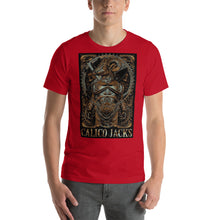 Cargar imagen en el visor de la galería, red 100% Cotton T-Shirt Minotaur design by Calico Jacks
