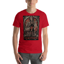Load image into Gallery viewer, red 100% Cotton T-Shirt Cerebrum Horror themed design by Calico Jacks
