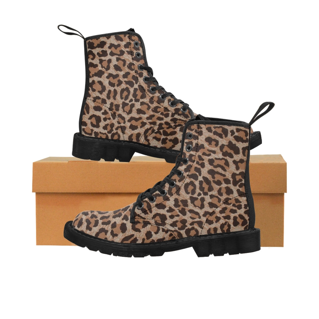 1 Women's Canvas Boots Leopard Print by Calico Jacks