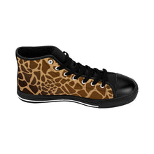 Load image into Gallery viewer, 4 Men&#39;s High-top Sneakers Giraffe Print by Calico Jacks

