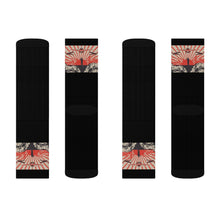 Load image into Gallery viewer, 2 Kamikaze Black on Socks by Calico Jacks
