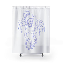 Load image into Gallery viewer, 1 Shower Curtain Hula Blue design by Calico Jacks
