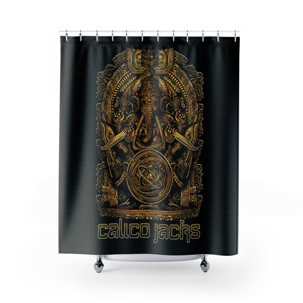 1 Shower Curtain Dagger design by Calico Jacks