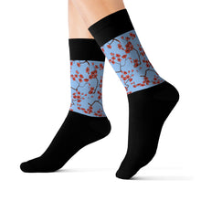 Load image into Gallery viewer, 8 Cherry Blossom Tops of Socks by Calico Jacks
