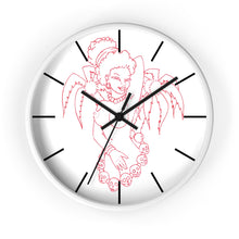 Load image into Gallery viewer, 9 Wall clock Hula Red design by Calico Jacks

