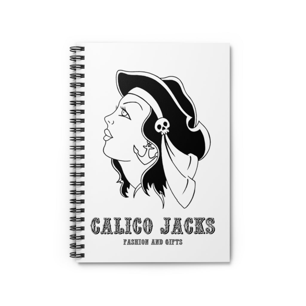 1 Gypsy White Note Book - Spiral Notebook - Ruled Line by Calico Jacks