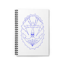 Load image into Gallery viewer, 1 Anchor Tattoo Note Book - White - Spiral Notebook - Ruled Line by Calico Jacks
