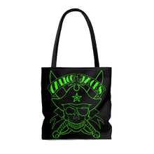Load image into Gallery viewer, Green Skull Tote Bag
