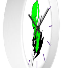 Load image into Gallery viewer, 8 Wall Clock Green Frankies Girl design by Calico Jacks

