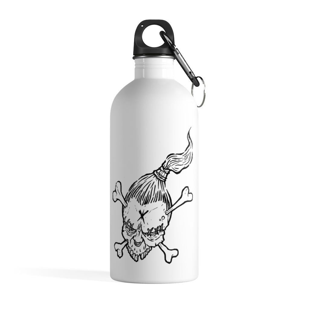 1 Stainless Steel Water Bottle Voodoo Bones design by Calico Jacks