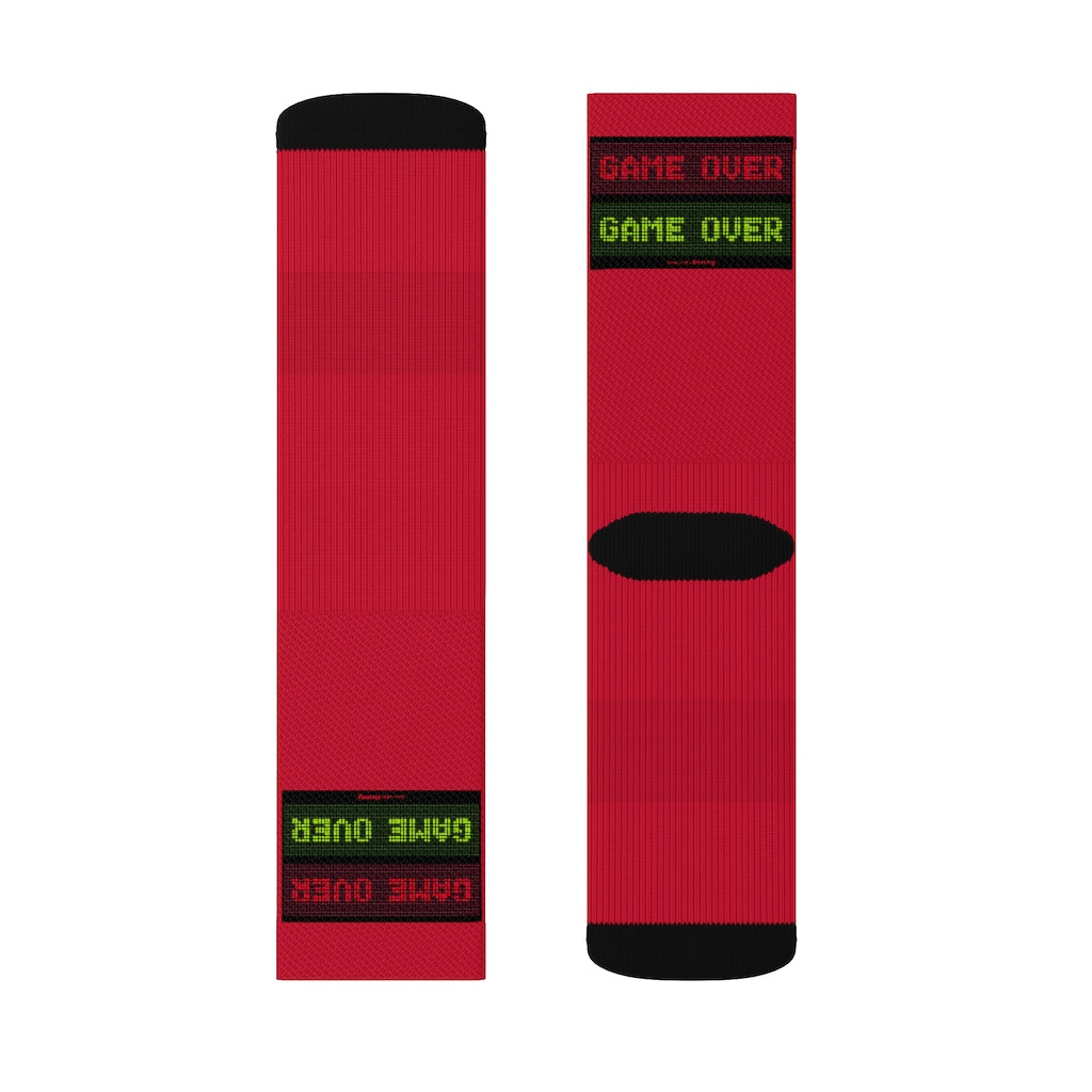 1 Game Over Rouge Socks by Calico Jacks