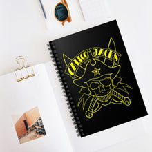 Charger l&#39;image dans la galerie, 5 Yellow Skull Note Book - Spiral Notebook - Ruled Line by Calico Jacks

