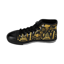 Load image into Gallery viewer, 7 Women&#39;s High-top Sneakers Golden Magic by Calico Jacks
