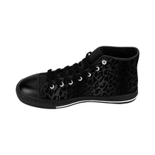 Load image into Gallery viewer, 7 Women&#39;s High-top Sneakers Black Leopard Print by Calico Jacks
