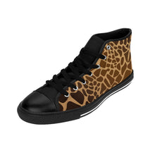 Load image into Gallery viewer, 5 Women&#39;s High-top Sneakers Giraffe Print by Calico Jacks
