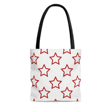 Load image into Gallery viewer, Red Stars Tote Bag
