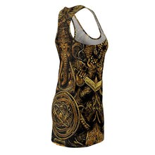 Load image into Gallery viewer, Women&#39;s Racerback Dress Daggers design by Calico Jacks
