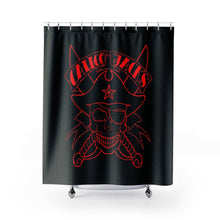 Load image into Gallery viewer, 1 Shower Curtain Skull Red design by Calico Jacks
