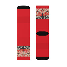 Load image into Gallery viewer, 3 Kamikaze Red on Socks by Calico Jacks
