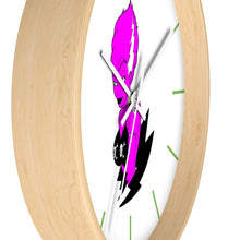 Load image into Gallery viewer, 2 Wall clock Frankies Girl Purple design by Calico Jacks
