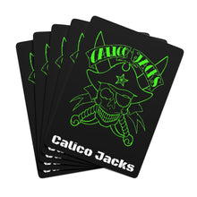 Load image into Gallery viewer, Calico Jacks Poker Cards Green Skull
