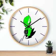 Cargar imagen en el visor de la galería, 1 Wall Clock Green Frankies Girl design by Calico Jacks
