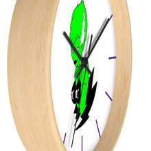 Load image into Gallery viewer, 2 Wall Clock Green Frankies Girl design by Calico Jacks

