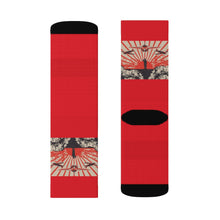 Cargar imagen en el visor de la galería, 7 Kamikaze Red on Socks by Calico Jacks
