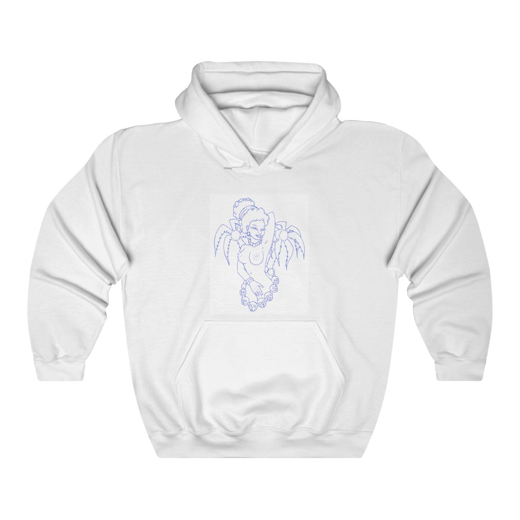 Unisex Hooded Top Blue Palm Trees